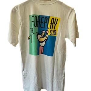 Vintage 80s Foreplay The Club Single Stitch Shirt Adult Medium